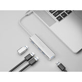 Equip 128958 USB-C-zu-4-Port-USB-3.0-Hubs, USB 3.2 Gen 1 Typ-C, Typ-A, 5000 Mbit/s, Silber