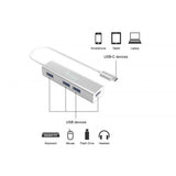 Equip 128958 USB-C-zu-4-Port-USB-3.0-Hubs, USB 3.2 Gen 1 Typ-C, Typ-A, 5000 Mbit/s, Silber