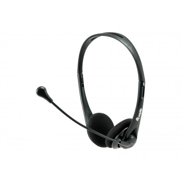 Equip 245305 USB-Headset, Headset, Kopfband, Büro-Callcenter, schwarz, binaural, Inline-Steuerung u