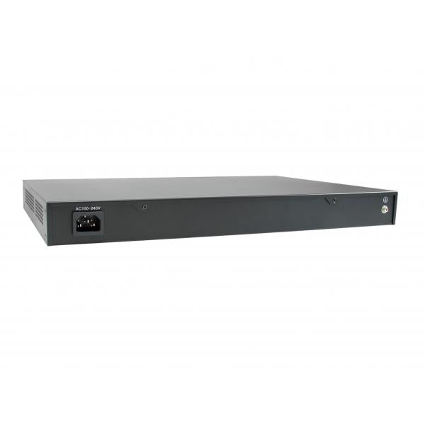 Levelone GEP-2821 28-Port-Gigabit-PoE-Switch, 24x PoE-Ausgänge, 2x Gigabit RJ45, 2x Gigabit SFP, 1h