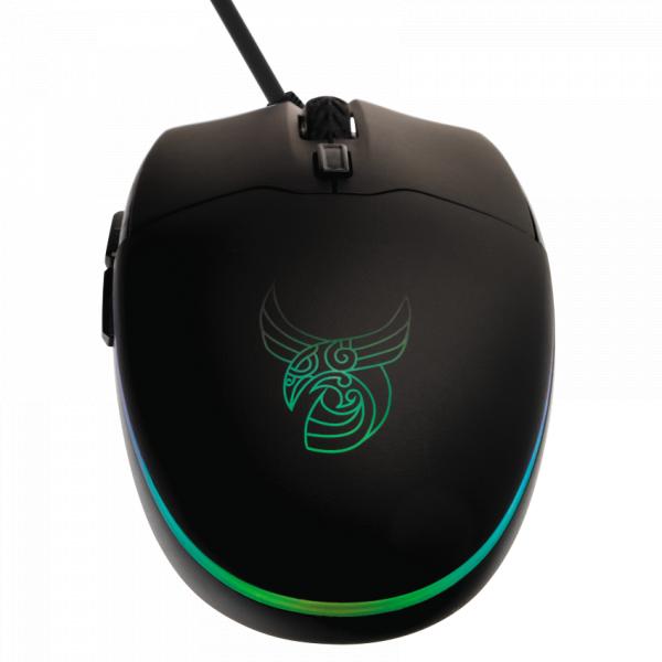 L33t Gaming 160398 Hofud kabelgebundene RGB-Gaming-Maus, 6 Tasten, 3200 dpi, USB