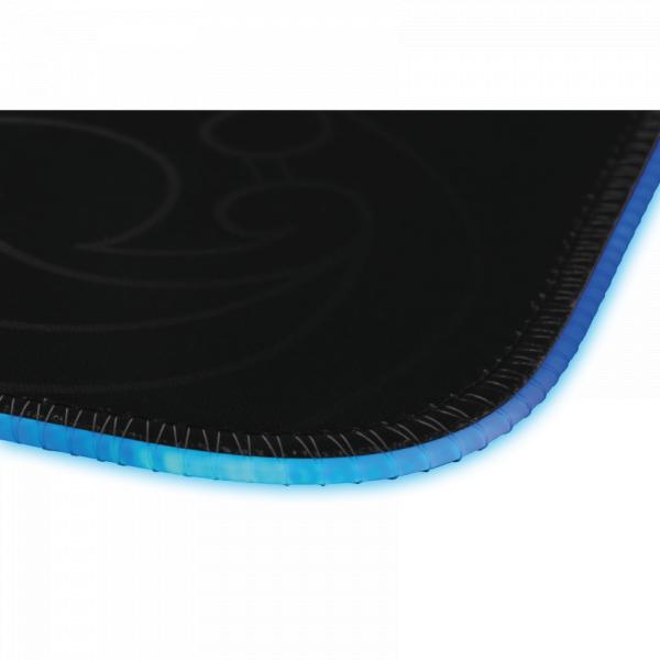 L33T Gaming 160405 Karlvagn RGB-Gaming-Mauspad, mittelgroß, schnelle Oberfläche. 355 x 255 x 3 mm, schwarz