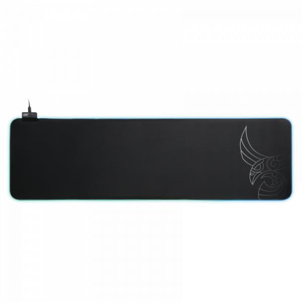 L33t Gaming 160406 Asar Bardagi XXL RGB-Gaming-Mauspad, schnelle Oberfläche. 920 x 294 x 3 mm, schwarz