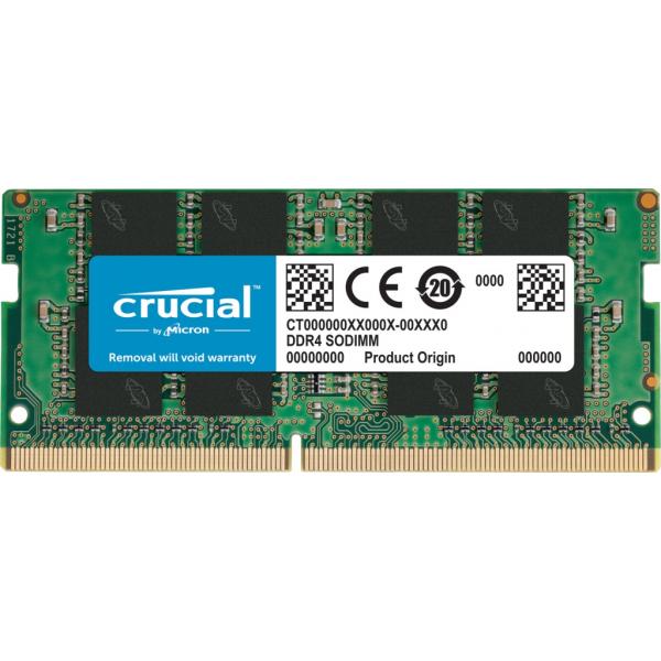 Crucial crucial ct8g4sfra32a memory, ddr4, 8gb, so-dimm, 3200 mhz, cl15