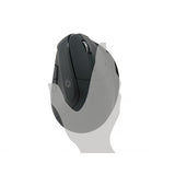 ConceptTronic Lorcan03b Lorcan Ergo 6 Button Ergonomic Bluetooth Mouse, Bluetooth, Optical, 1600 DPI