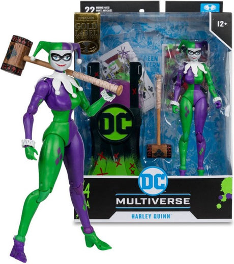 Mcfarlane Toys DC Multiverse Actionfigur Harley Quinn (DC Classic) Jokerized (Gold Label) 18 cm große Actionfigur