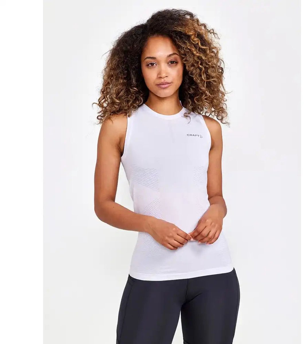 Craft Active Cool Intensity SL W Damen-Thermoshirt – Weiß