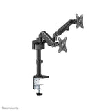 Neomounts Neomounts ds70-750bl2desk mount polare, gusto di morsetto, duall-mount, 17 27 pollici