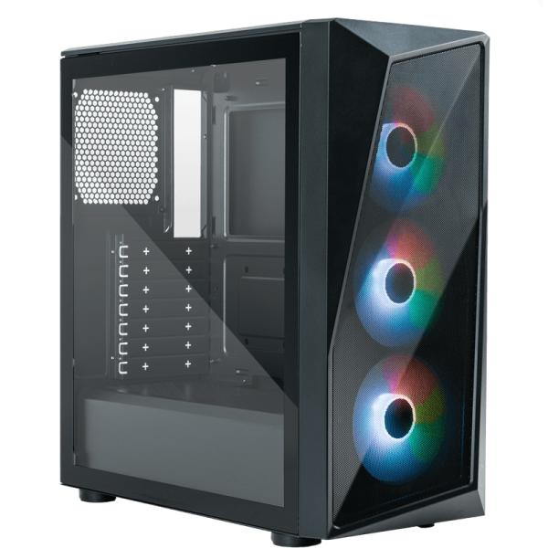 Cooler master cp520-kgnn-s00 cmp 520 with 3argb fans, atx, midi-tower, window, 3x 120mm rgb