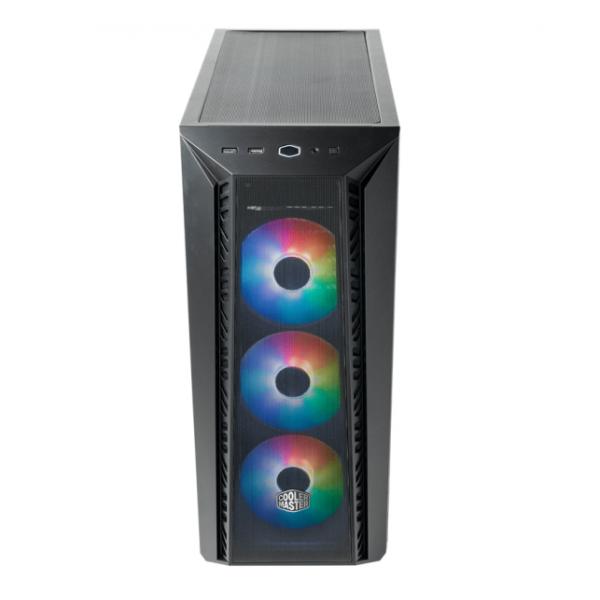 Cooler Master MB520-kgnn-s00 Masterbox 520 Mesh, rot, ATX, Midi, durchgehendes transparentes Fenster
