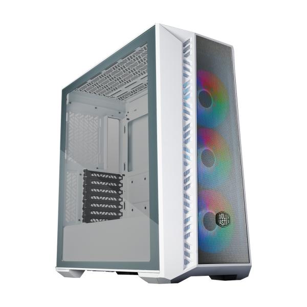 Cooler Master MB520-WGNN-S00 Masterbox 520 mesh bianco, ATX, MIDI, finestra trasparente da bordo a bordo