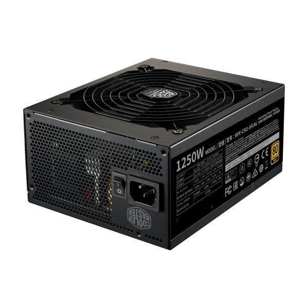 Chłodnica mistrza MPE-C501-AFCAG-EU MWE Gold V2, ATX, 1250W, RTX Ready, Modular, 140 mm, czarny