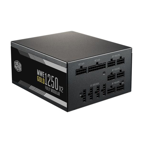 Cooler Master MPE-C501-AFCAG-EU MWE Gold V2, ATX, 1250 W, RTX-fähig, modular, 140 mm, schwarz