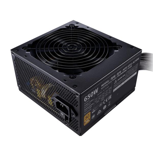 Cooler Master MPE-6501-AABW-BEU MWE 650 Bronzo V2, ATX, 650 W, DC-a-DC + LLC, 88%, 120 mm, nero