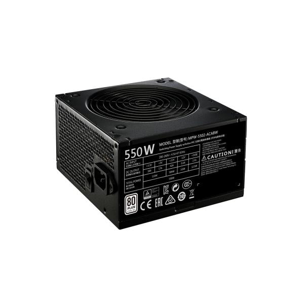 Cooler master mpe-5501-acabw-beu mwe 550 bronze-v2 - 230v, 120mm, 85%, 2x pcie, black