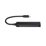 Conceptronic hubbies12b hubbies 4-Port-USB-3.0-Hub, 2 USB-C- und 2 USB-A-Anschlüsse, Aluminiumgehäuse, USB-C