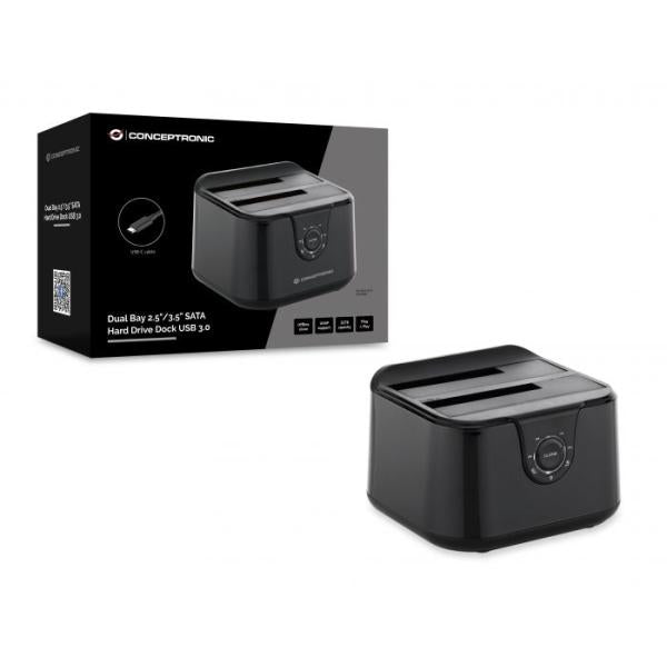 CONCEPTRONIC DONN12B DONN12B DUAL BAY 2.5INCH 3.5INCH SATA harddisk dock USB 3.0