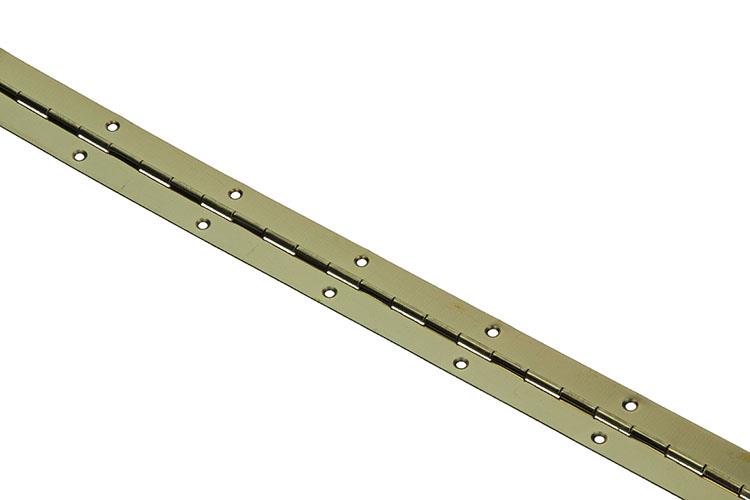 1013330 - 1 piano scharnier vermessingd l 48 cm x 32 mm | 10 stuks