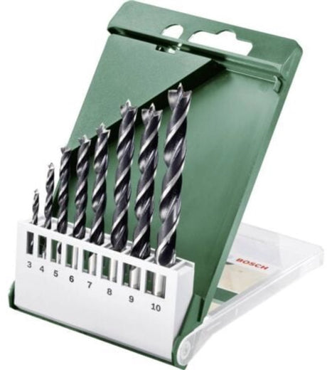 Bosch - 8-teiliges Holzspiralbohrer-Set