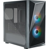 Cooler Master cp320-kgnn-s00 cmp 320, Matx, Midi-Tower, 120 mm, Fenster, Argb, schwarz