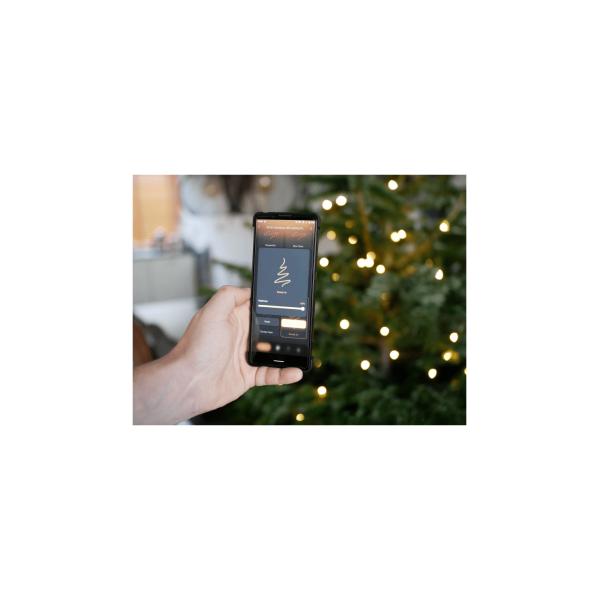 Woox R5168 intelligente Weihnachtsbeleuchtung WLAN 20 Meter, 200 LEDs, 230 Lumen, warmweiß mit Dimmung und Ton
