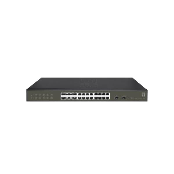 Levelone ges-2126 Hilbert 26-Port-Gigabit-Smart-Lite-Managed-L2-Switch, 24x RJ45, 2x SFP, 1000 Mbit/s