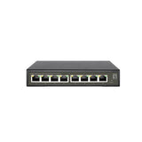 Levelone levelone ges-2108p hilbert 8-port gigabit poe lite managed l2 switch, 8x poe, 112w, 802.3at af