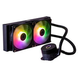 Cooler master cooler mlw-d24m-a18pz-r1 masterliquid 240l core argb, 4-pin, 2x 120mm argb, 27.2 dba (max)