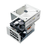 Cooler master mpe-c501-afcag-3geu mwe gold 1250 v2 white, atx3.0, 1250w, 90%, 140mm, 3x pcie 6+2