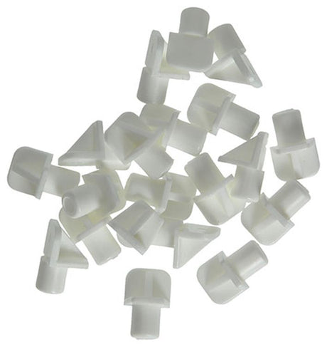 Mack 1015839 - 20 plankdragers kunststof wit ø 7 mm | 10 stuks