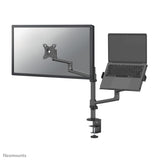 Neomounts DS20-425BL2 Monitor-Tischhalterung, 17–27, 8 kg, 360°, schwarz