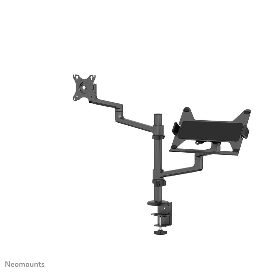 Neomounts DS20-425BL2 Monitor-Tischhalterung, 17–27, 8 kg, 360°, schwarz