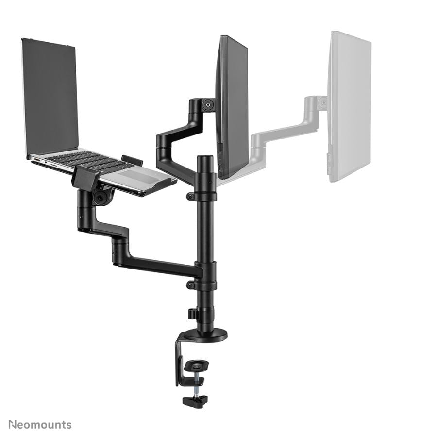 Neomounts DS20-425BL2 Monitor-Tischhalterung, 17–27, 8 kg, 360°, schwarz