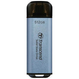 Transcend ts1tesd300c esd300c externe SSD, 1 TB, USB Typ-C, 10 Gbit/s, 1050 950 MB s, blau