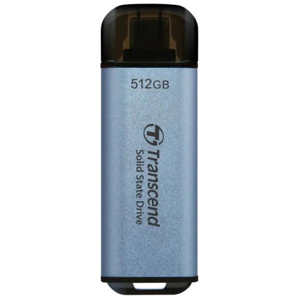 Transcend ts2tesd300c esd300c externe SSD, 2 TB, USB Typ-C, 10 Gbit/s, 1050 950 MB s, blau