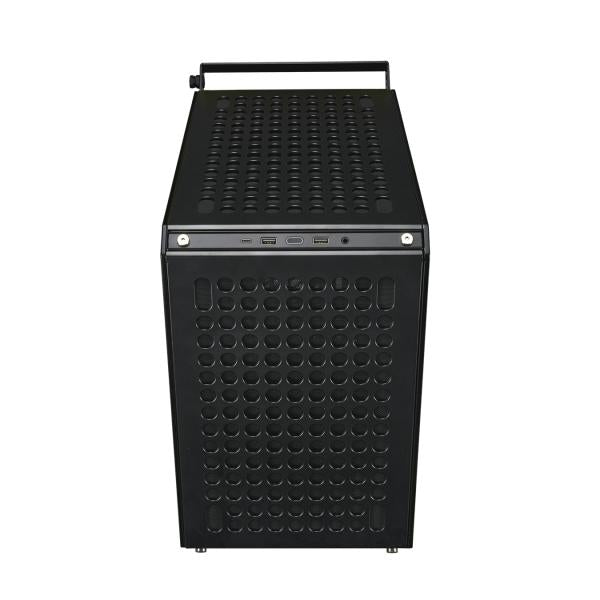Cooler Master Q500-KGNN-S00 Que 500 Flatpack, ATX, Mittlerer, Glasfenster, USB 3.2 Typ-C, Schwarz