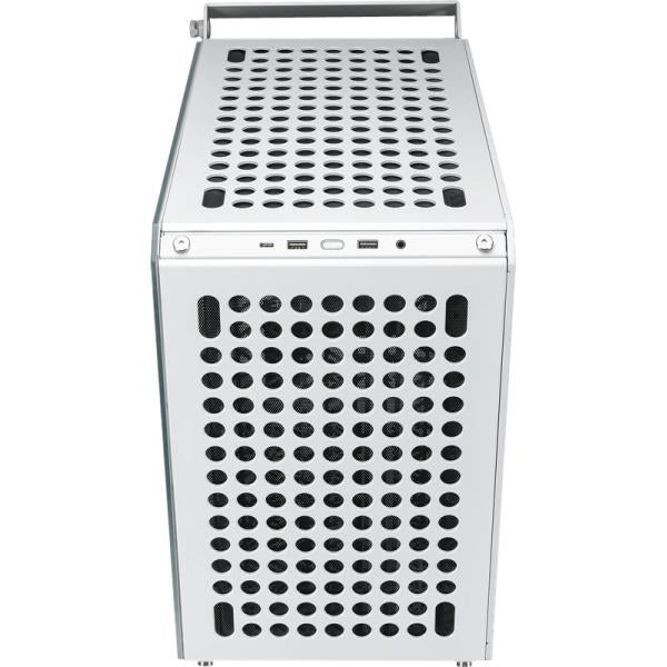 Chłodna master chłodnica Q500-WGNN-S00 qube 500 Flatpack White, ATX, USB 3.2, 120 140 mm, gotowe do chłodzenia wody