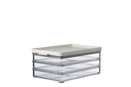 Mepal Omnia Fleischbox 3-lagig nordisch weiß 23x14,9x10cm