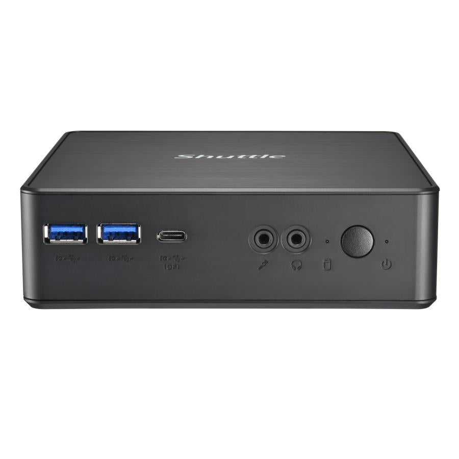 Shuttle NC40U XPC Nano PC NC40U Mini PC Barebone, Intel Celeron 7305U, 6x USB3.2, 2x M.2, LAN, 24 7