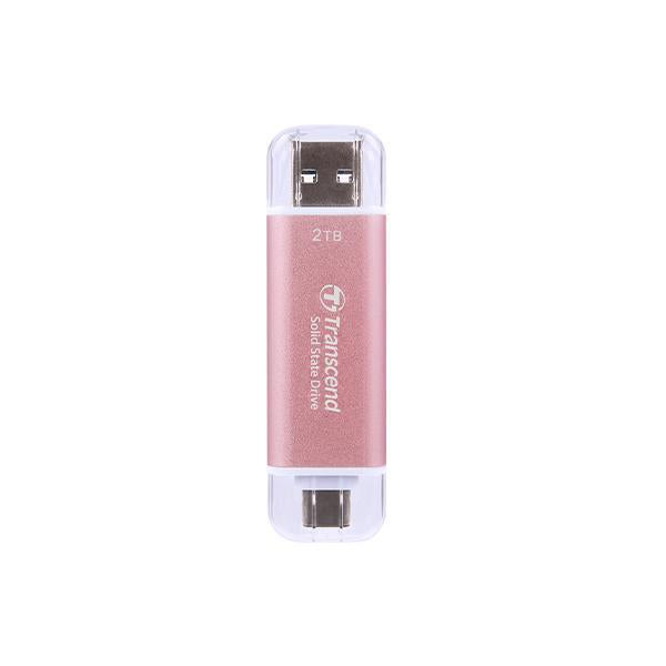 Transcend ts2tesd310p esd310 rosa externe SSD, 2 TB, USB 10 Gbit/s, Typ C A, 1050 950 MB s