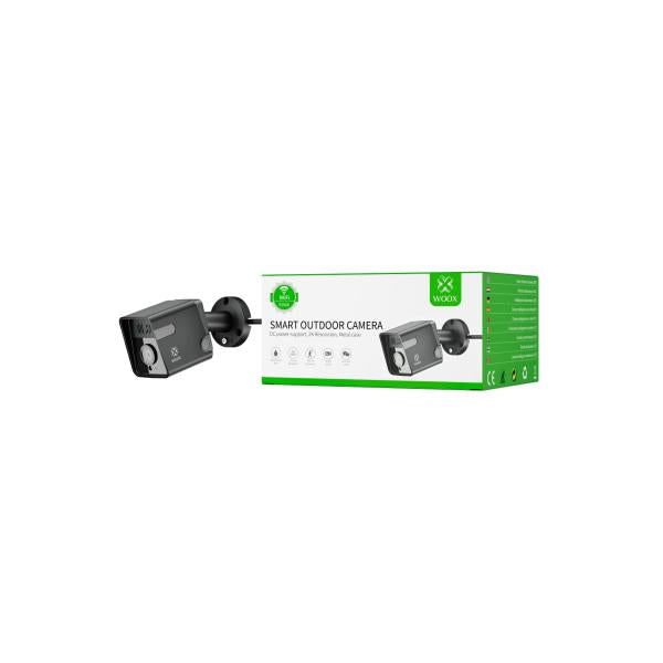 Woox R3568 Outdoor-Überwachungskamera, 3 MP, 2K, IR-Nachtsicht, 2-Wege-Audio, IP65 wetterfest, weiß