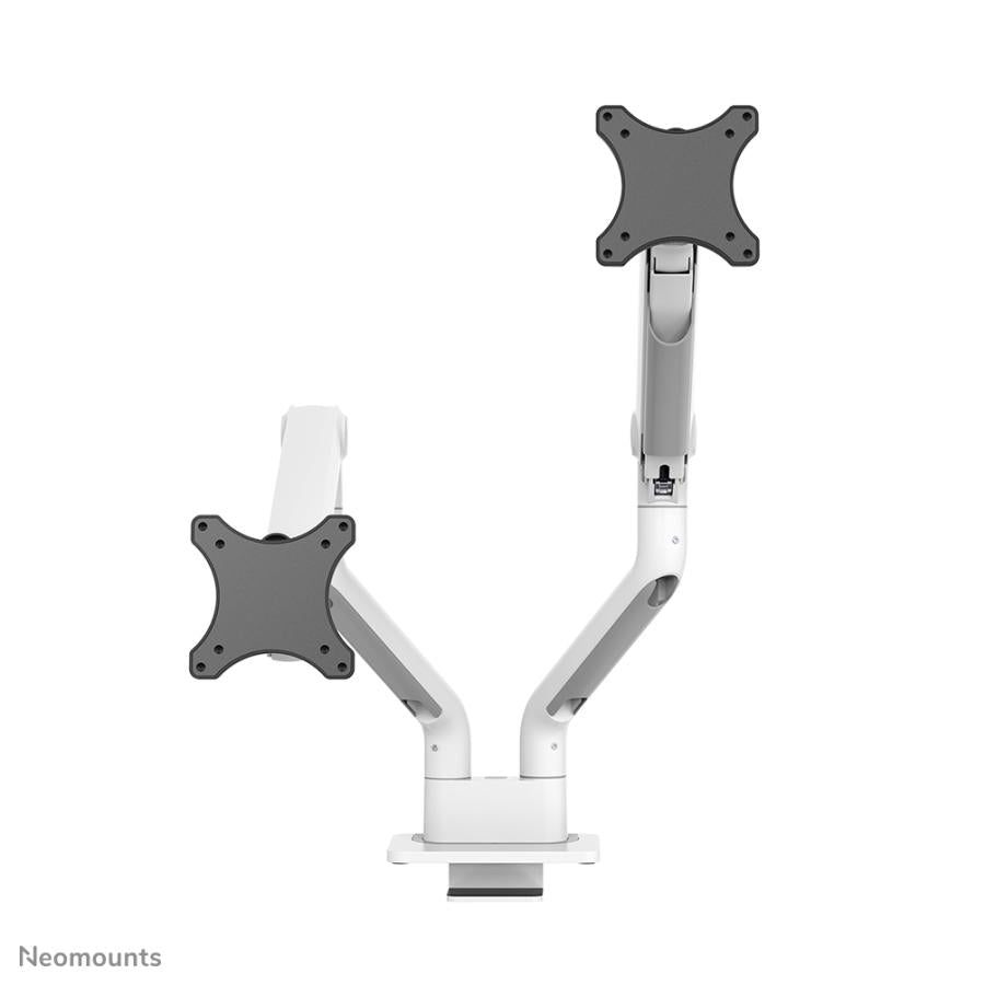 Neomounts ds70s-950wh2 Full-Motion-Tischhalterung, 2x 17 - 35, 18 kg, 100x100 mm, Silber