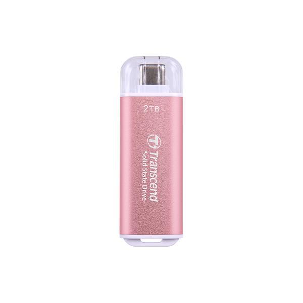 Transcend ts2tesd300p esd300 rosa externe SSD, 2 TB, USB Typ-C 10 Gbit/s, 1050 950 MB s max