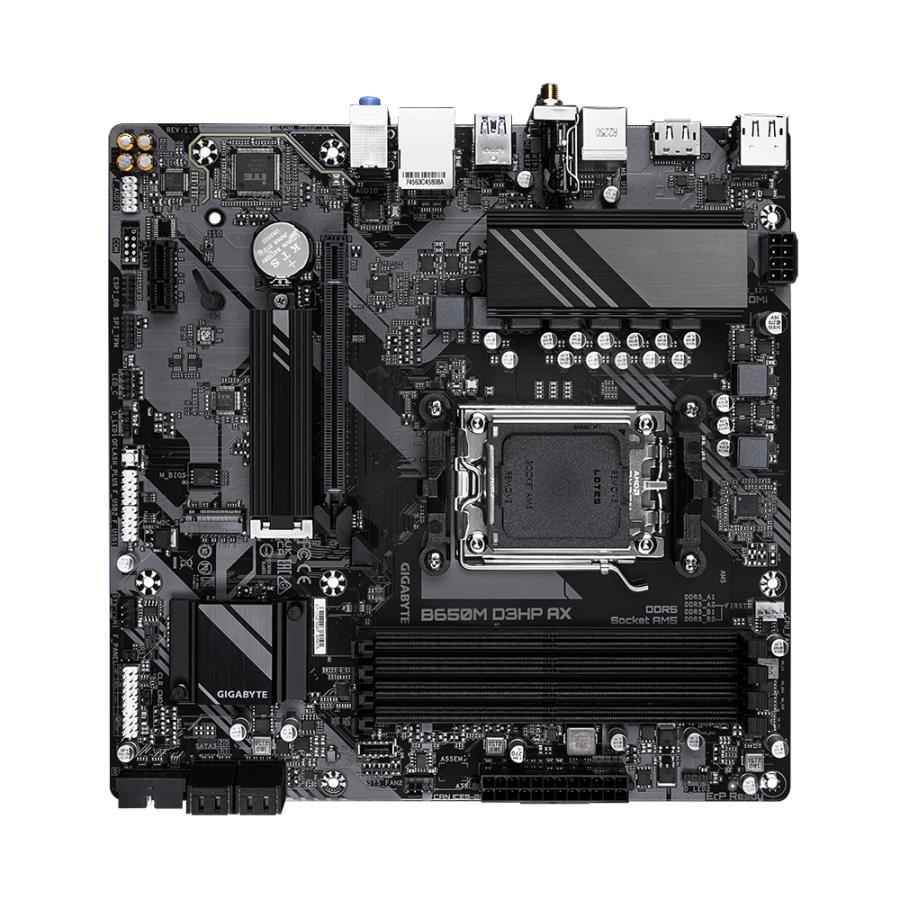 Gigabyte B650M D3HP AX B650M D3HP AX, AMD AM5, B650, DDR5, USB 3.2 Gen 1, 2,5 GBE, Wi-Fi 6e