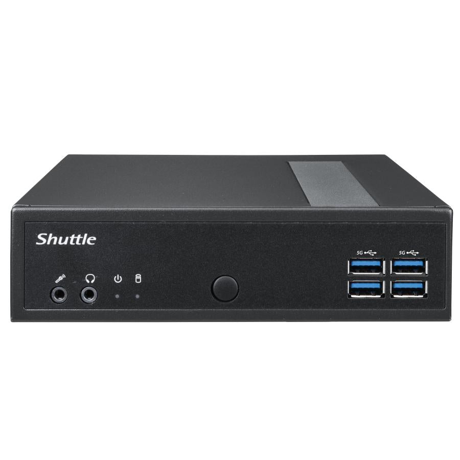 Shuttle shuttle dl30n slim barebone pc, 1.35l, iintel n100 fan, ddr5, 2x 2.5 gbe, hdmi 2.0b, 65w, 24 7