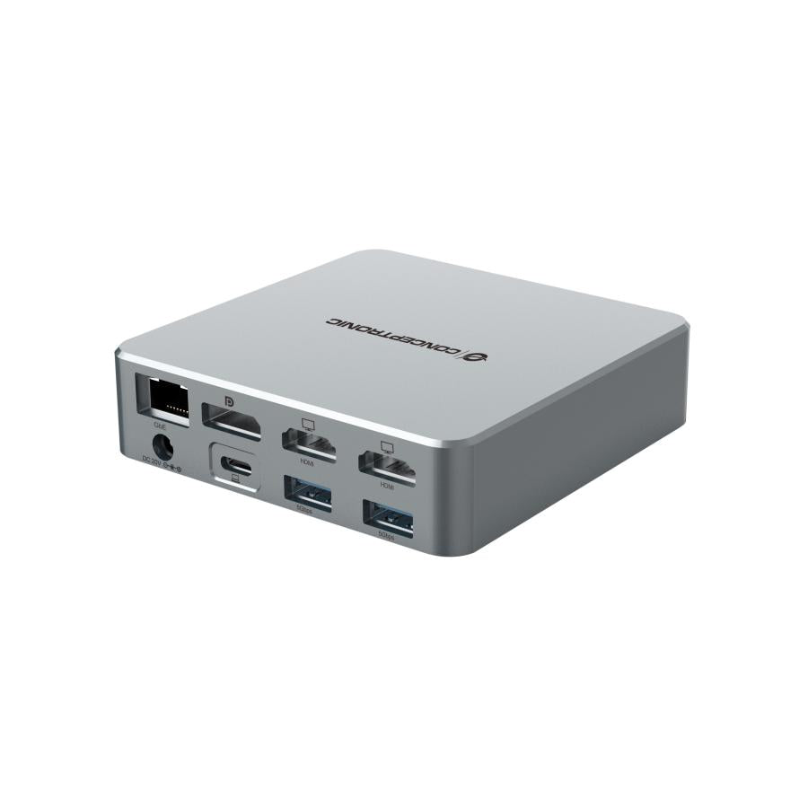 Conceptronic Donn25G 15-i-1 DisplayLink USB 3.2 Gen 2 Docking Station, Type-C 10 Gbps, USB-A X2