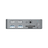 Conceptronic donn25g 15-in-1 Display Link USB 3.2 Gen 2 Dockingstation, Typ-C 10 Gbit/s, USB-A x2