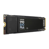 Samsung mz-v9s1t0bw 990 evo plus SSD, 1 TB, m.2, PCIe 4.0, 7150 MB/s, 1350000 Iops, schwarz