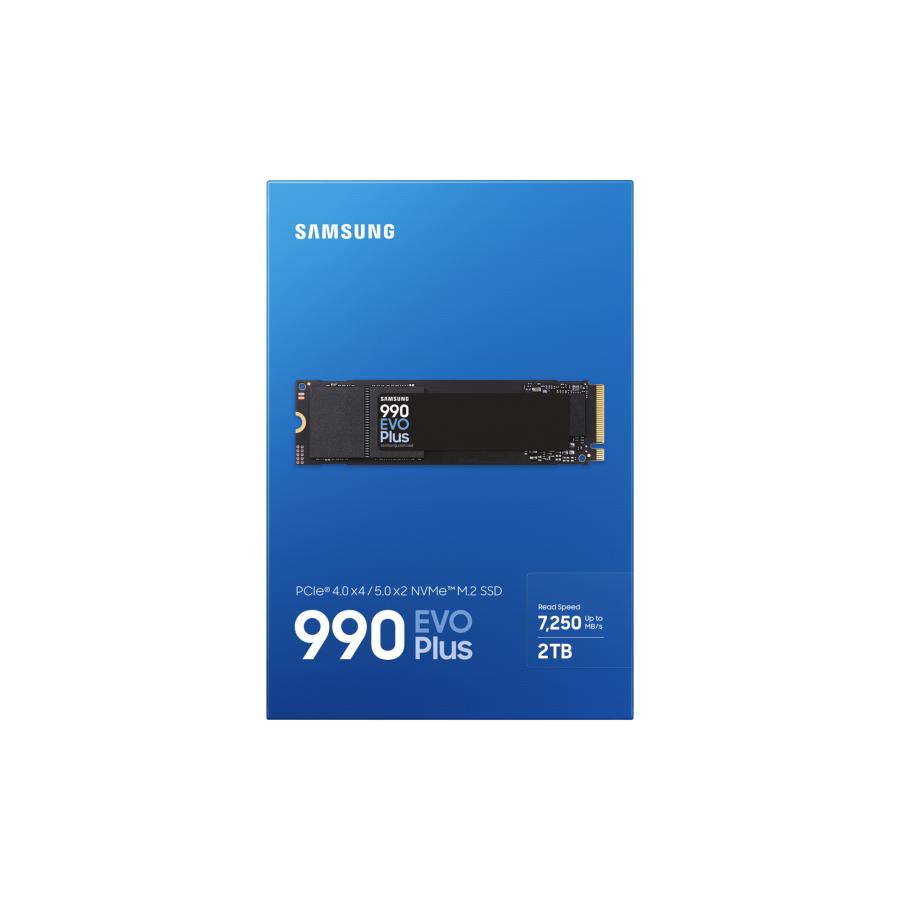 Samsung MZ-V9S2T0BW MZ-V9S2T0 990 EVO Plus SSD, 2 TB, M.2, PCIE 4.0, 7150 MB S, 1350000 IOPS, černá, černá, černá, černá