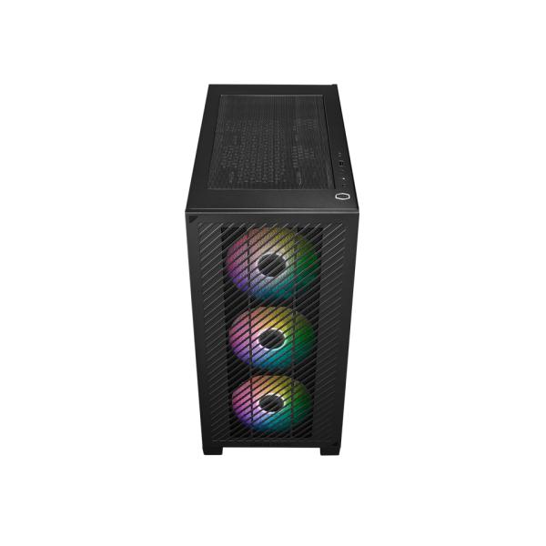 Cooler Master E301-KGNN-S00 Elite 301 Schwarz Argb, ATX, Fenster, USB 3.2 Gen 1 Typ C, 3 x 120 mm Argb